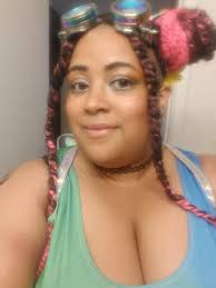 Went to a Fae Day Picnic yesterday and went for a 90s Rave Pixie  look🧚🏾‍♀️. My Dress and Steampunk googles are from Amazon, shoes are  payless and my butterfly wing backpack was