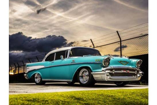 1:10 Scale Radio Controlled Electric Powered 4WD FAZER Mk2 FZ02L Series readyset 1957 Chevy® Bel Air Coupe Tropical Turquoise 34433T1C - KYOSHO RC