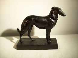 Vintage Russian Cast Iron A Posyado Statue Dog Ussr 1976 Kasli Figurine Art Deco In 2020 Vintage Russian Statue Art