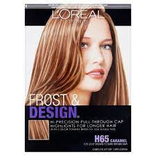 L Oreal Paris Frost And Design Cap Hair Highlights For Long Hair H65 Caramel 1 Kit Walmart Com In 2020 Long Hair Highlights Hair Highlights Box Hair Dye