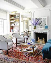 Get The Look Emmy Rossum S Custom Closet Lark Linen Rugs In Living Room Living Room Modern Living Room Decor Traditional