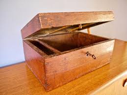 Antique French Dark Wooden Box Chest With Working Lock Original Key Old Wooden Box Wooden Chest Wooden Chest Old Wooden Boxes Wooden Boxes