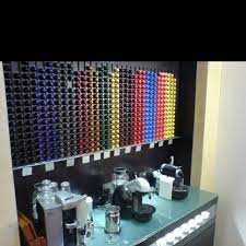 i think we should build this nespresso bar in my office amaaazinnnngggggg nespresso boutique nespresso nespresso cafe