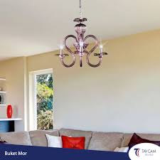 Isil Isil Parlayan Avizelerden Biri Olan Buket Mor Avize Urunu Detayli Incelemek Icin Linke Tiklayin Http Bit Ly 2drbqcj Tavcam Tavcam Avizeler Avize Mor