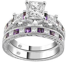 2 76 Carat Corina Amethyst Diamond Engagement Ring My Dream Ring Customize Amethyst Wedding Rings Engagement Rings Wedding Bands Set Wedding Ring Collections