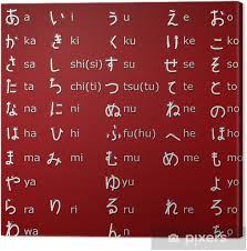 | lila blog #alfabeto #almuralgolfes #japón #japones #letras #minimalist tattoo ideas . Letters Of The Japanese Alphabet Hiragana Canvas Print Pixers We Live To Change