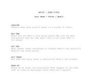 Image result for how to type a descriptive film treatment
