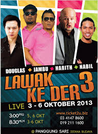 The 5th installment of lawak ke der series brought to you by hans isaac featuring comedians such as afdlin shauki, douglas lim, harith iskander, nabil ahmad, bocey, sherry alhadad, jihan muse, rayza mukmin and syuk balas. Lawak Ke Der Bocey