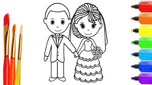 Print them all and have a fun wedding day. Coloring Books For Kids Wedding Creative Coloring Pages For Children And Drawing Youtube