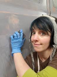 Cleaning sanding wiping getting ready for primer. This is not fun.