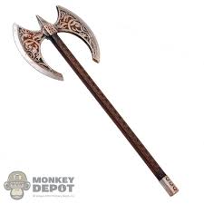Viking double headed battle axe. Monkey Depot Axe Coo Models Viking Double Bladed Axe Metal