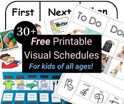 33 Printable Visual Picture Schedules For Home Daily Routines