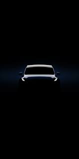 2019 Tesla Model Y Dark Minimal 1080x2160 Wallpaper Black Car Wallpaper Tesla Car Wallpapers