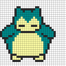 Snorlax Kandi Pattern Pokemon Cross Stitch Perler Beads Pokemon Bead