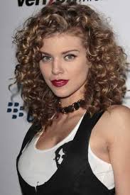To keep a curly look from appearing too bulky, many hairstylists will texture the curls so that the hair appears thinner. Spiral Perms With Bangs Spiral Perms On Pinterest Perms Long Perm And Perm Hairstyles Curly Hair Styles Naturally Medium Hair Styles Curly Hair Styles