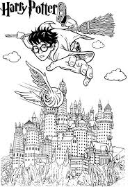 Harry Potter Hogwarts Castle Coloring Page Harry Potter Coloring Pages Harry Potter Colors Harry Potter Coloring Book