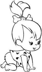 How To Draw Pebbles Flintstone Step By Step How To Draw Pebbles From The Flinstones With Easy Ste Easy Cartoon Drawings Disney Art Drawings Baby Drawing Easy