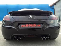 Front bumper extension mx, rear bumper extensions mx, side skirt extensions mx. Bb Folien Bele Bostjan Peugeot Rcz R Black White
