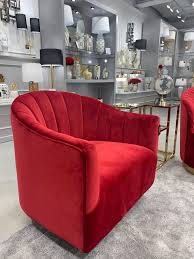 Red Velvet Accent Chair Velvet Chairs Living Room Red Velvet Chair Red Home Decor