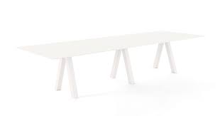 A table supported on trestles. Trestle Viccarbe
