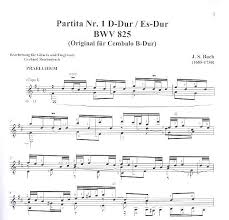 Violin partita no.3 in e major, bwv 1006. Gitarrennoten Und Gitarrenzubehor Die Zupfgeige Gitarrenfachgeschaft Noten Werkstatt Bach Johann Sebastian Partita No 1 Bwv 825 For Guitar Solo Sheet Music