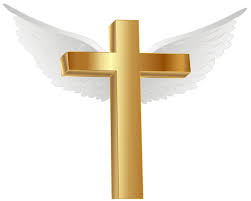 Gold Cross With Angel Wings Png Clip Art Image Angel Wings Png Cross Clipart Wings Png