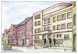 teuchern kino 60er jahre gez helmut bisovski zeichnungen 60er jahre buntstifte