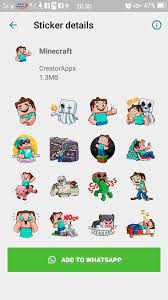 This is fully wastickerapps compatible so you can easily. Wastickerapps Minecraft Sticker For Whatsapp For Android Apk Download