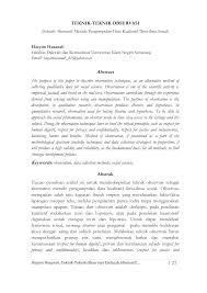 Observation method in data collection can be. Https Journal Walisongo Ac Id Index Php Attaqaddum Article Download 1163 932