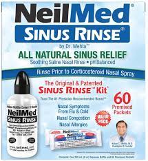 Amazon Com Neilmed Sinus Rinse A Complete Sinus Nasal Rinse Kit With 60 Premixed Packets Health Household