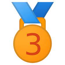 The bronze finish combines perfectly in rustic or classic decorations. 3rd Place Medal Emoji
