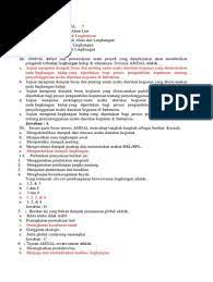 Contoh lembar checklist amdal gedung Contoh Soal Amdal Pdf