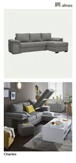 Alinea Charles Canape D Angle Reversible Convertible En Tissu Gris Clair Et 4 Poufs Canapes Tous Les Cana Canape Angle Canape D Angle Tissu Canape Gris Chine
