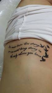 Tattoo Quotes About Strength On Side With Flying Birds You Never Know How Strong You Are Until Being Strong Is The Only C Strength Tattoo Strong Woman Tattoos