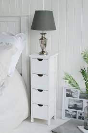 White Bedroom Furniture The White Lighthouse White Bedside Table White Bedroom Furniture Slim Bedside Table