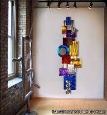 Metal Wall Art Hyper Cool Abstract Multi Color Sculpture Original Art Jon Allen In 2021 Hanging Wall Art Modern Wall Art Wall Sculptures