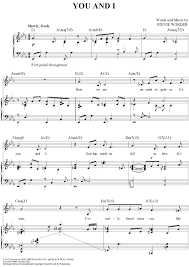 You And I Sheet Music Singing Lessons For Kids Piano Sheet Music