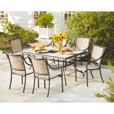 Hampton Bay Andrews 7 Piece Patio Dining Set T07f2u0q0017 At The Home Depot Mobile Patio Dining Set Garden Patio Furniture Patio Umbrella Bases
