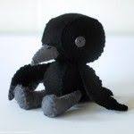 Kuro The Crow Art Dolls Handmade Felting Projects Plush Pattern