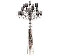 Zinc alloy heavy base floor lamp. Crystal Chandelier Floor Lamp Christofle