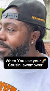 Had to use my 🌈 cousin lawnmower!! #YeahDoe #dextermimsjr #funny #humor  #foryou #reelsviral #pride