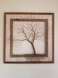 Copper Wire Tree Wire Art Metal Art Wall Decor Copper Etsy Wire Art Wire Tree Sculpture Barn Wood Frames
