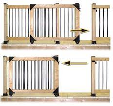 Gate springs function as a gate closer to shut gates automatically. Pylex 11052 Heavy Duty Rolling Gate Kit Black 1 Set