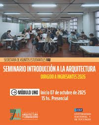 SEMINARIO DE INTRODUCCION A LA ARQUITECTURA – FAU UNT TUCUMAN