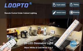 Ldopto Under Counter Lighting 3 Pack With Remote Control Under Cabinet Led Lighting Closet Light Battery Operated Lights Remote Control Lights Stick On Lights Kitchen Cabinet Light Amazon Com
