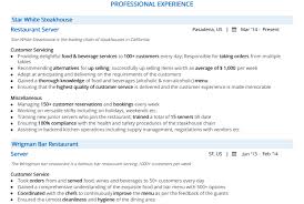 server resume: examples and 2020 guide