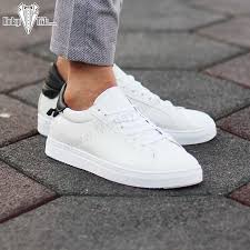 Erkek Row Siyah Beyaz Sneaker Ayakkabi Modayitikla Ayakkabi Erkek Ayakkabilar Sneaker