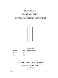 Dengan format yang benar, terbaru 2021 Makalah Matematika Sma Contoh Makalah