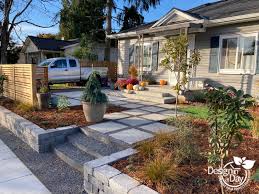 It is overwhelmed with various flowers and foliage, which makes it look like a giant flower bouquet, creating a dramatic atmosphere. Modern Landscape Design For Kenton Neighborhood Front Yard Landscape Design In A Day