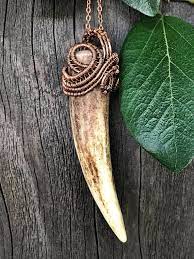Antler Necklace Deer Antler Necklace Antler Jewelry Long Antler Jewelry Real Antler Necklace Deer Antler Real Antler Jewelry